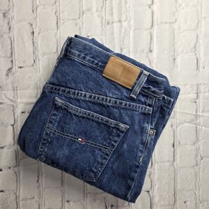 Vintage Tommy Hilfiger Jeans Women's Size 14 High Rise Mom Jeans Blue Denim